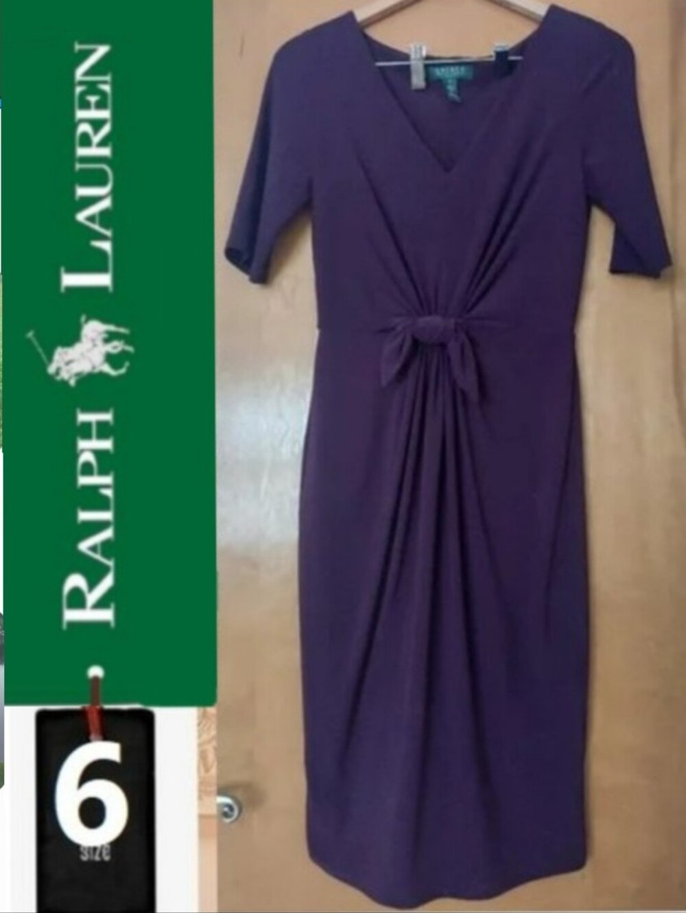 Ralph Lauren dress,  size 6 business casual dark purple